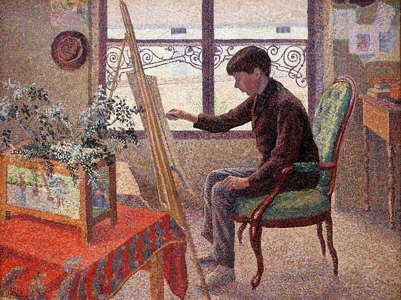 1863-Lucien Pissarro - Interno nello studio, 1887 - Indianapolis Museum of Art at Newfields